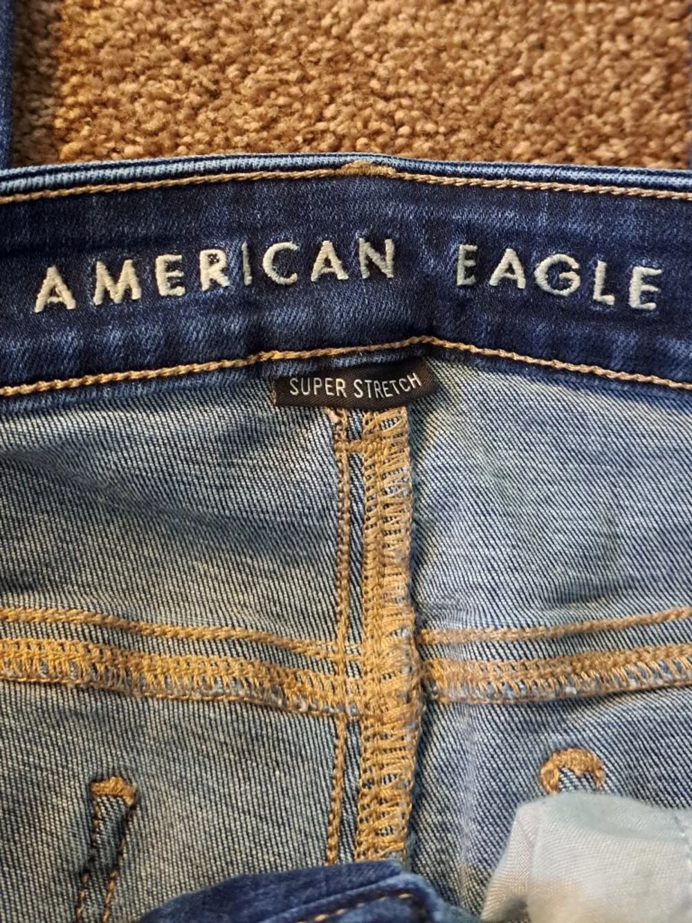 American Eagle Super Stretch Hi-Rise Jegging With Embroidered Pockets - Picture 6 of 9